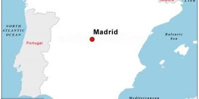 Kartta pääkaupunki Espanjassa