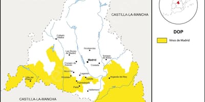 Kartta Madridin alueella