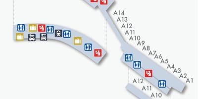 Madrid barajasin terminaali kartta