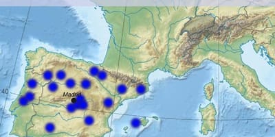 Kartta Madrid lentokenttä kohteet